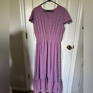 Elegant Purple Women's Dress